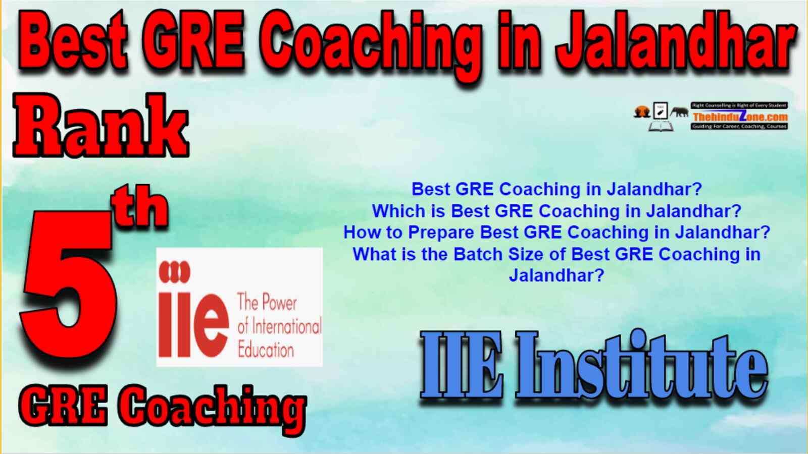 Rank 5 Best GRE Coaching in Jalandhar