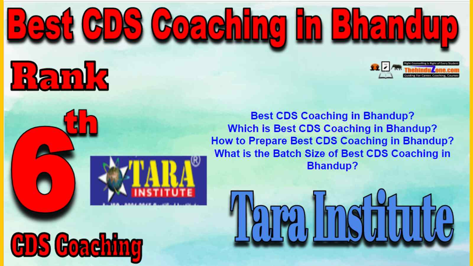 Rank 6 Best CDS Coaching In Bhandup