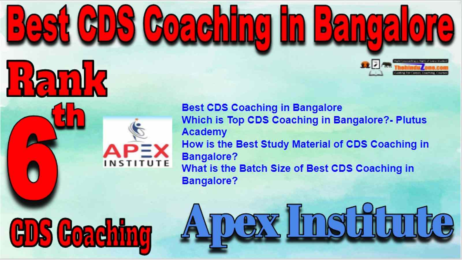 Rank 6 Best CDS Coaching in Bangalore