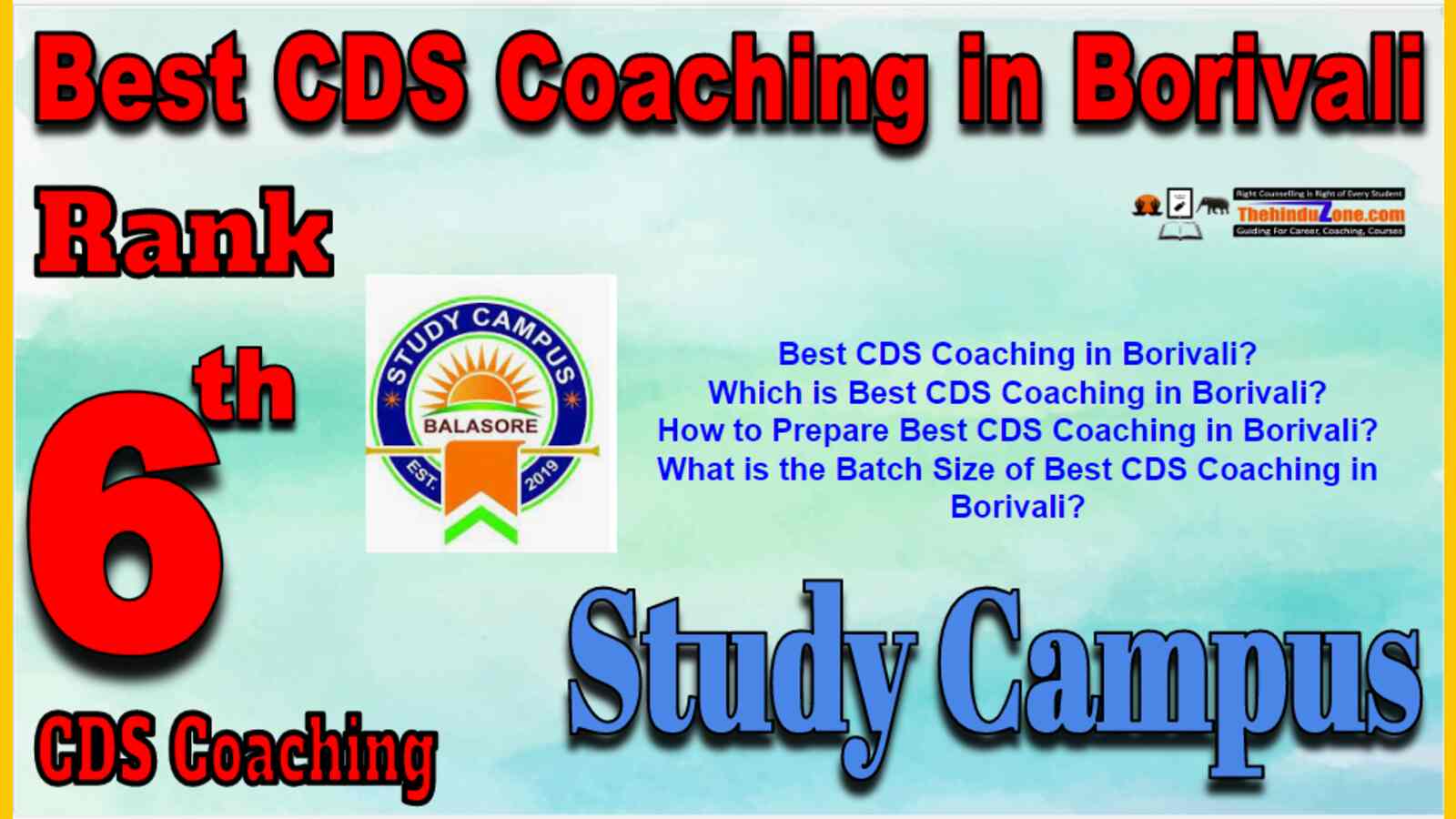 Rank 6 Best CDS Coaching in Borivali