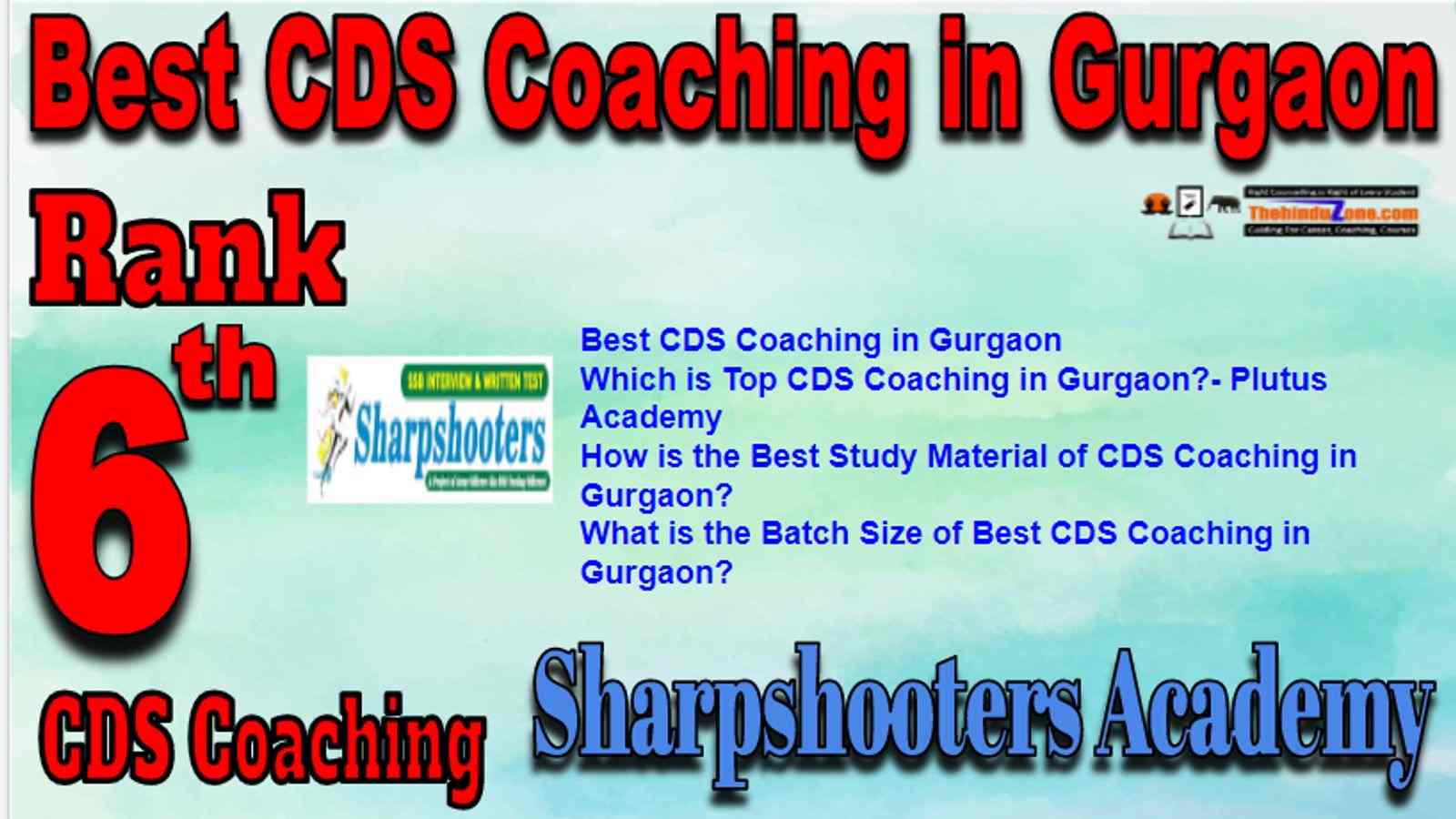 Rank 6 Best CDS Coaching in Gurgaon