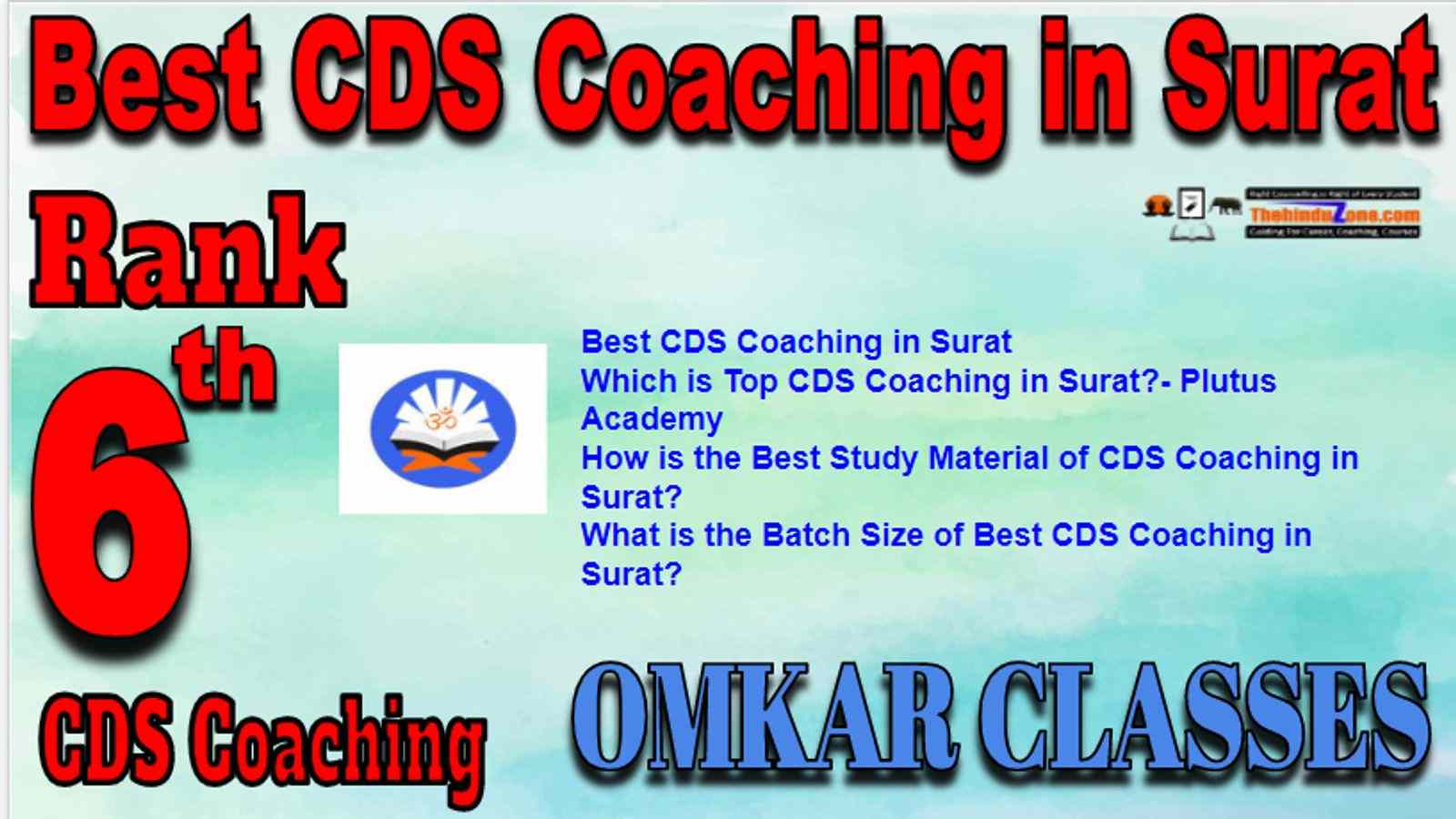 Rank 6 Best CDS Coaching in Surat