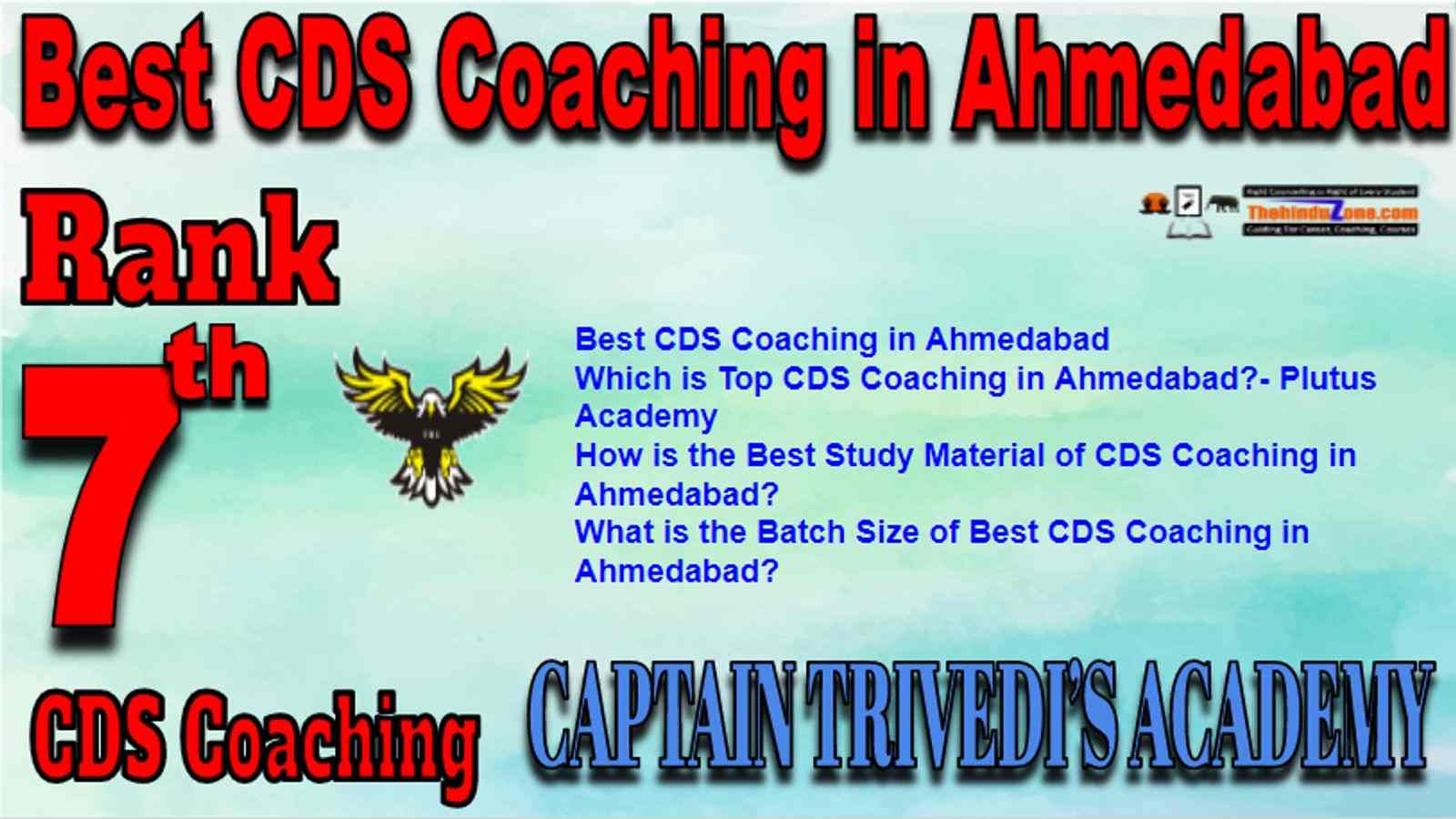 Rank 7 Best CDS Coaching in Ahmedabad