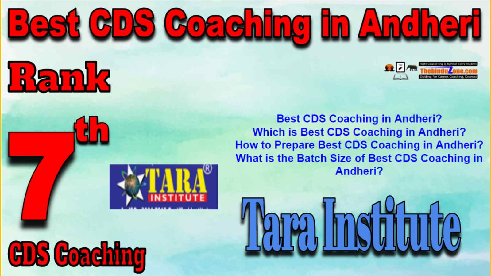 Rank 7 Best CDS Coaching in Andheri