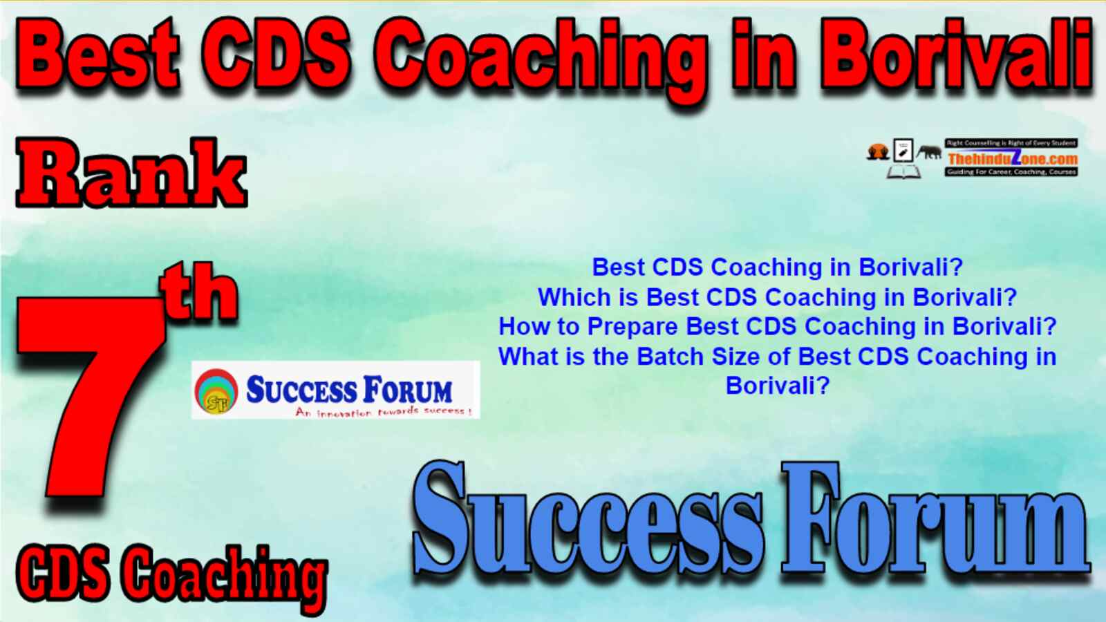 Rank 7 Best CDS Coaching in Borivali