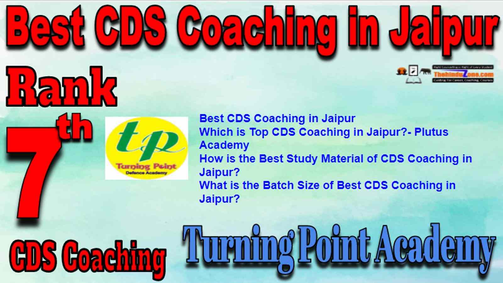 Rank 7 Best CDS Coaching in Jaipur