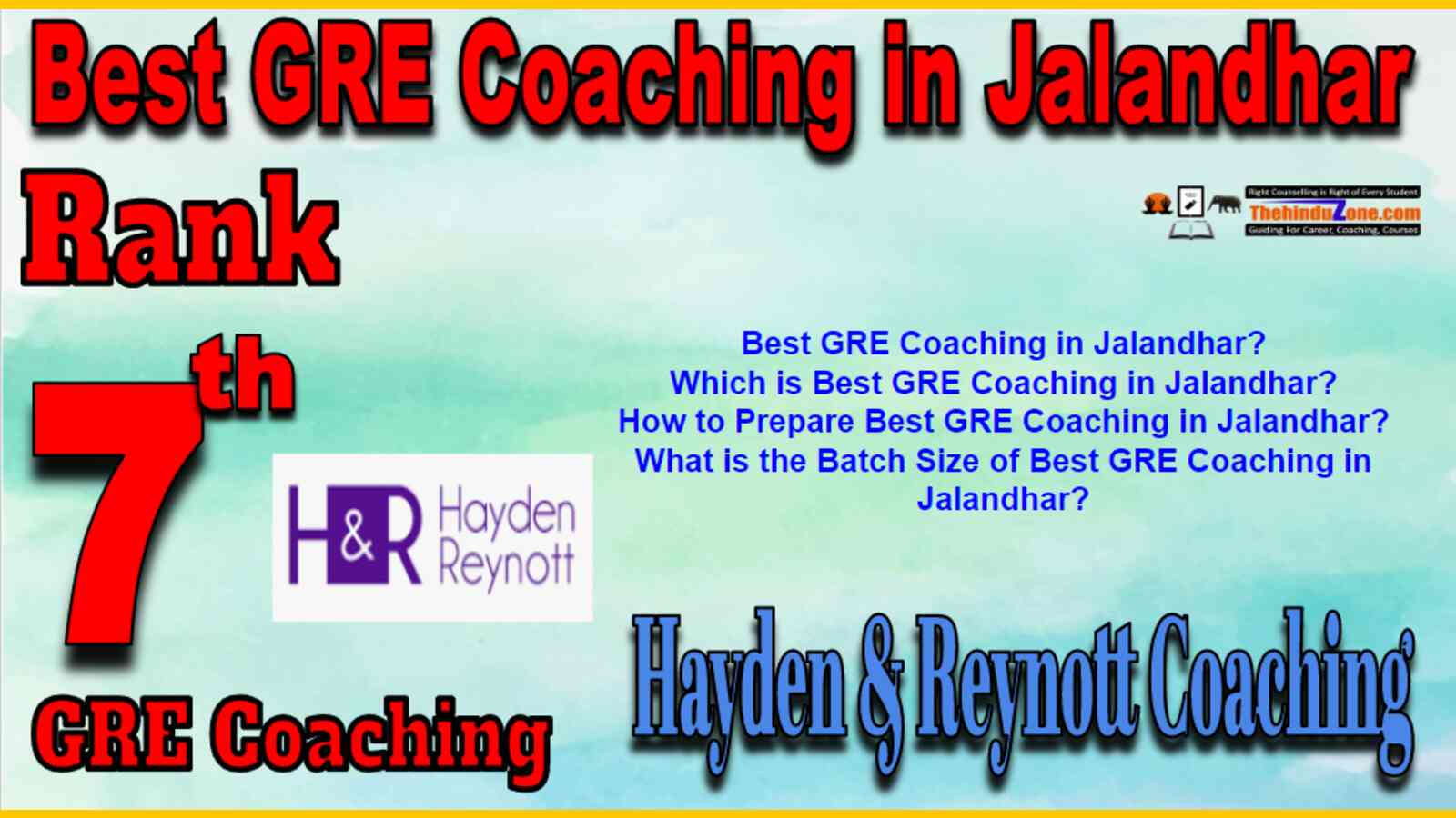 Rank 7 Best GRE Coaching in Jalandhar