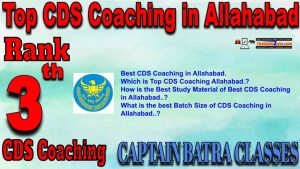 Rank3 Best CDS Coaching in Allahabad