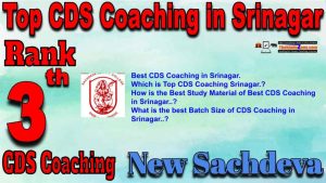 Rank3 Best CDS Coaching in Srinagar