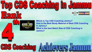 Rank4 Best CDS Coaching in Jammu