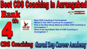 Rank4 Top CDS Coaching in Aurangabad