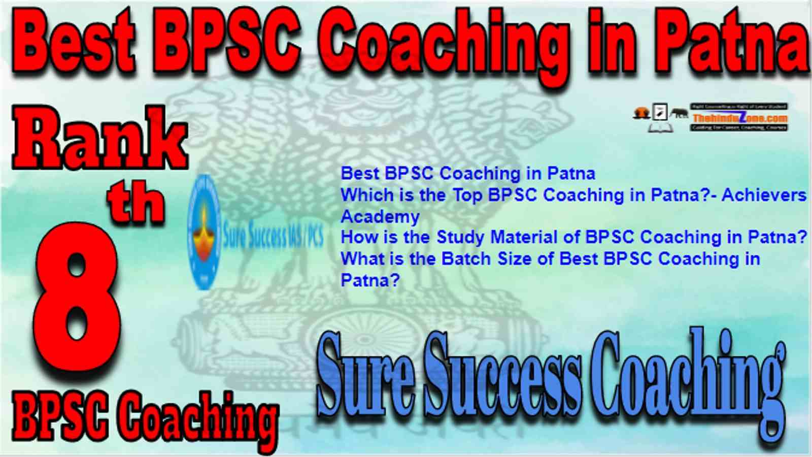 Rank 8 Best BPSC Coaching in Patna