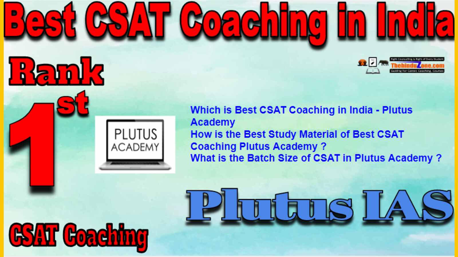 Rank 1 Best CSAT Coaching In India