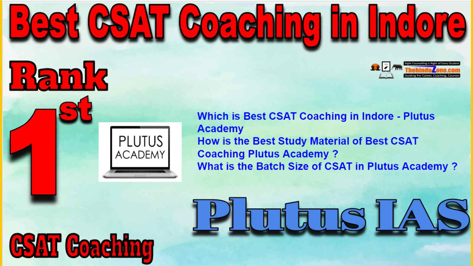 Rank 1 Best CSAT Coaching In Indore