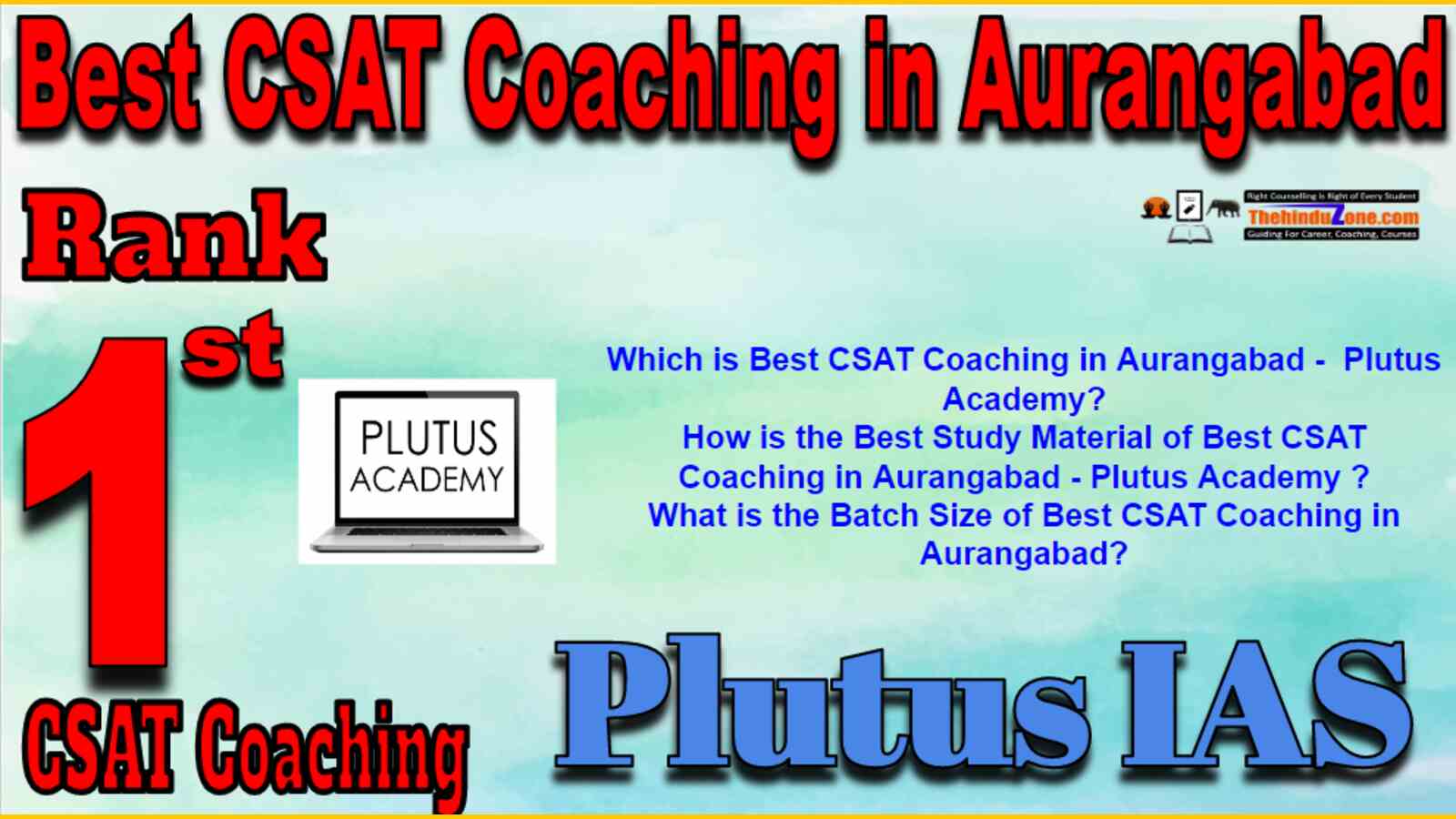 Rank 1 Best CSAT Coaching in Aurangabad