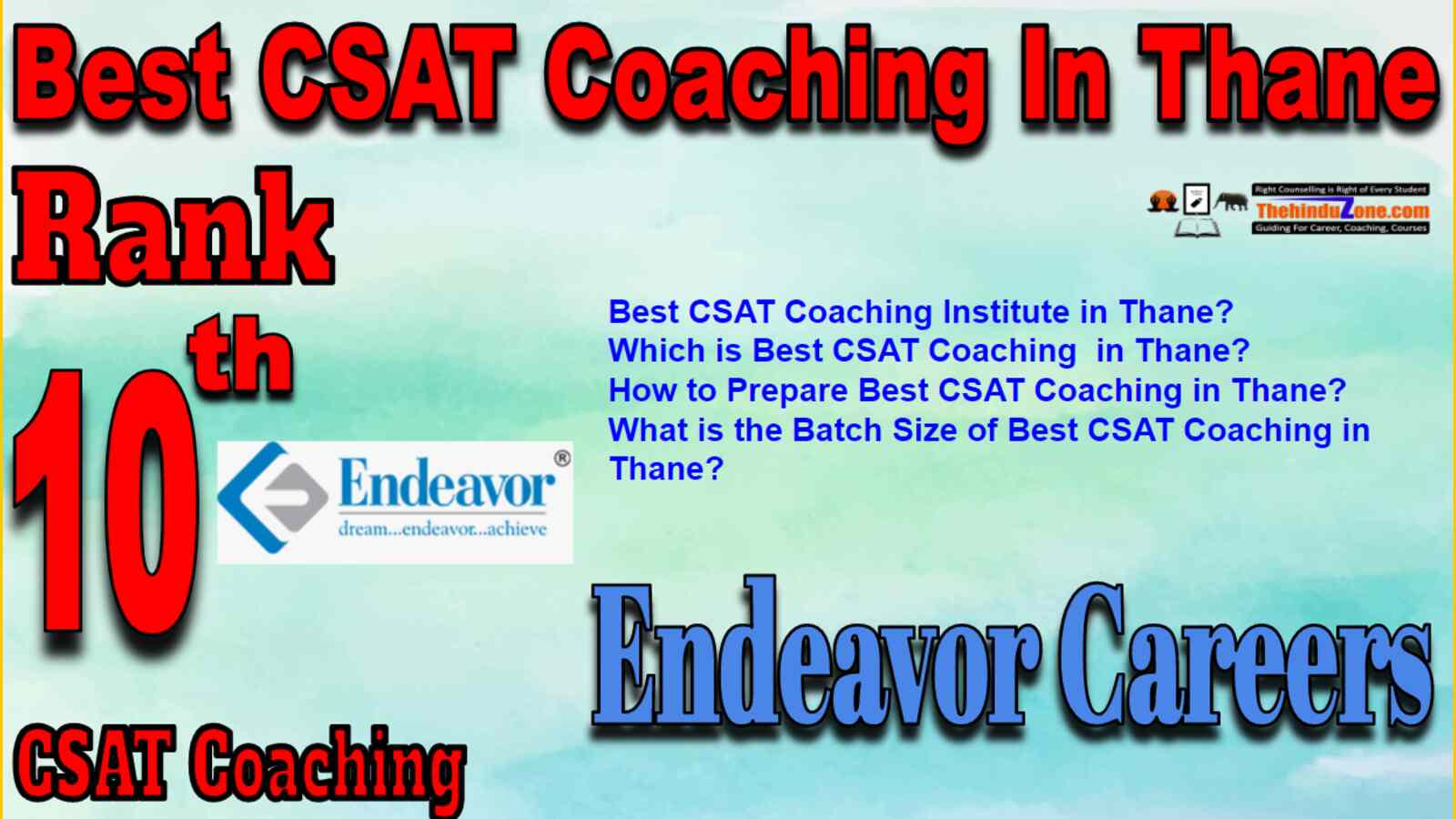 Rank 10 Best CSAT Coaching In Thane