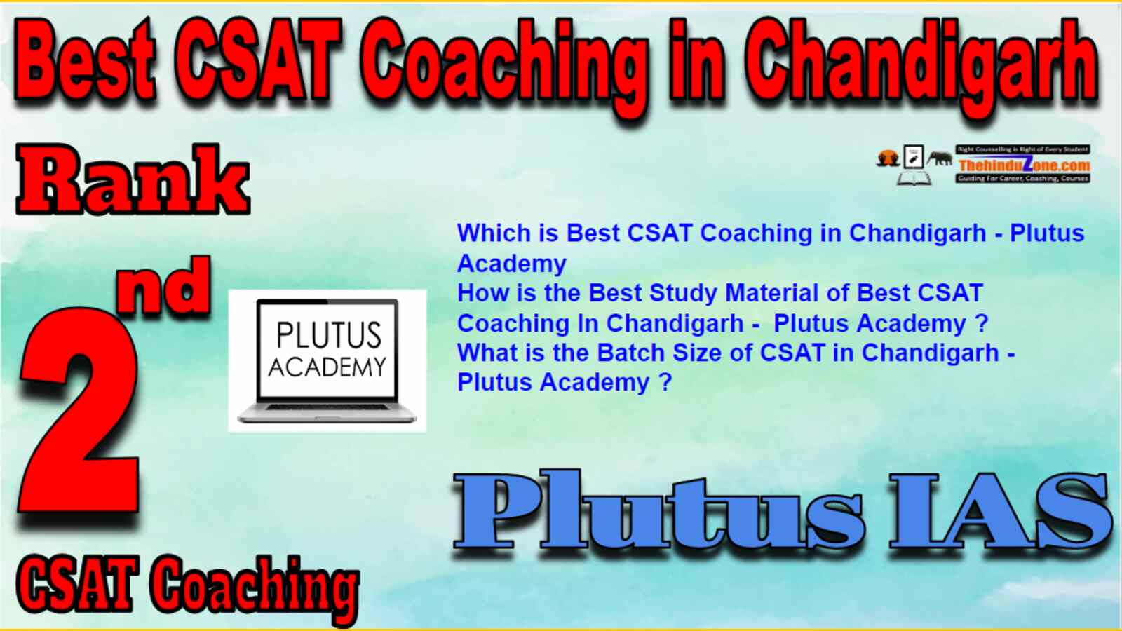 Rank 2 Best CSAT Coaching In Chandigarh