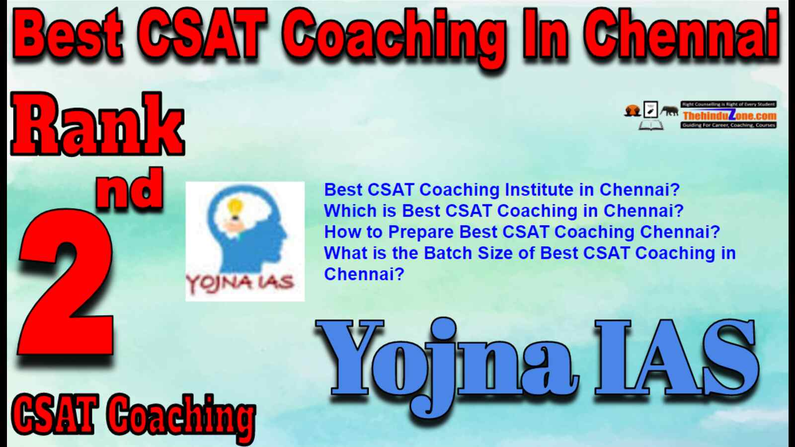 Rank 2 Best CSAT Coaching In Chennai