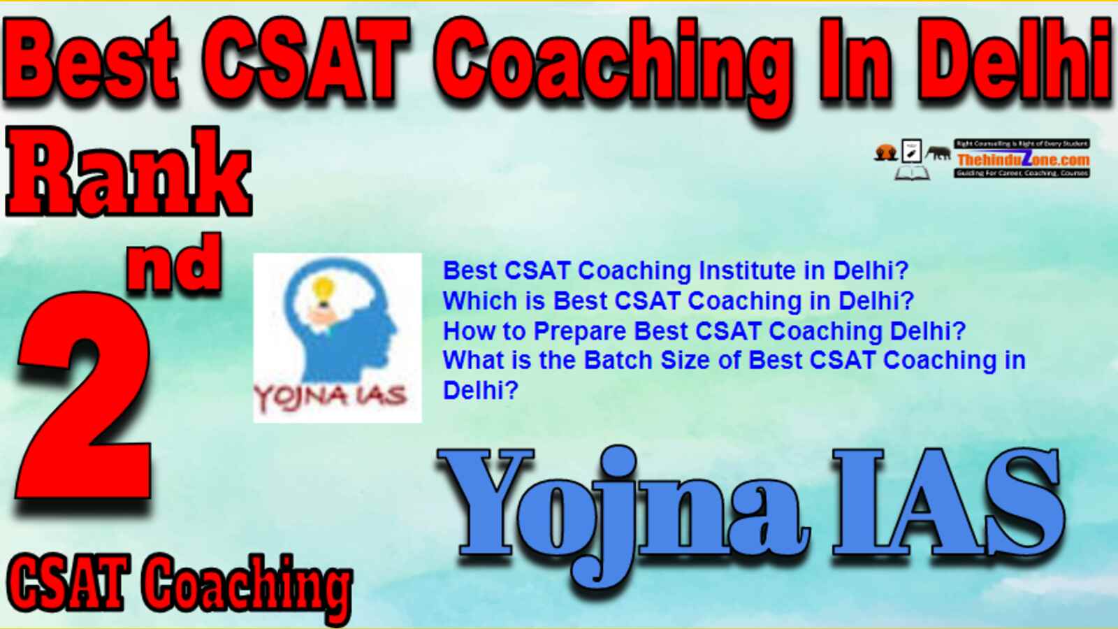 Rank 2 Best CSAT Coaching In Delhi