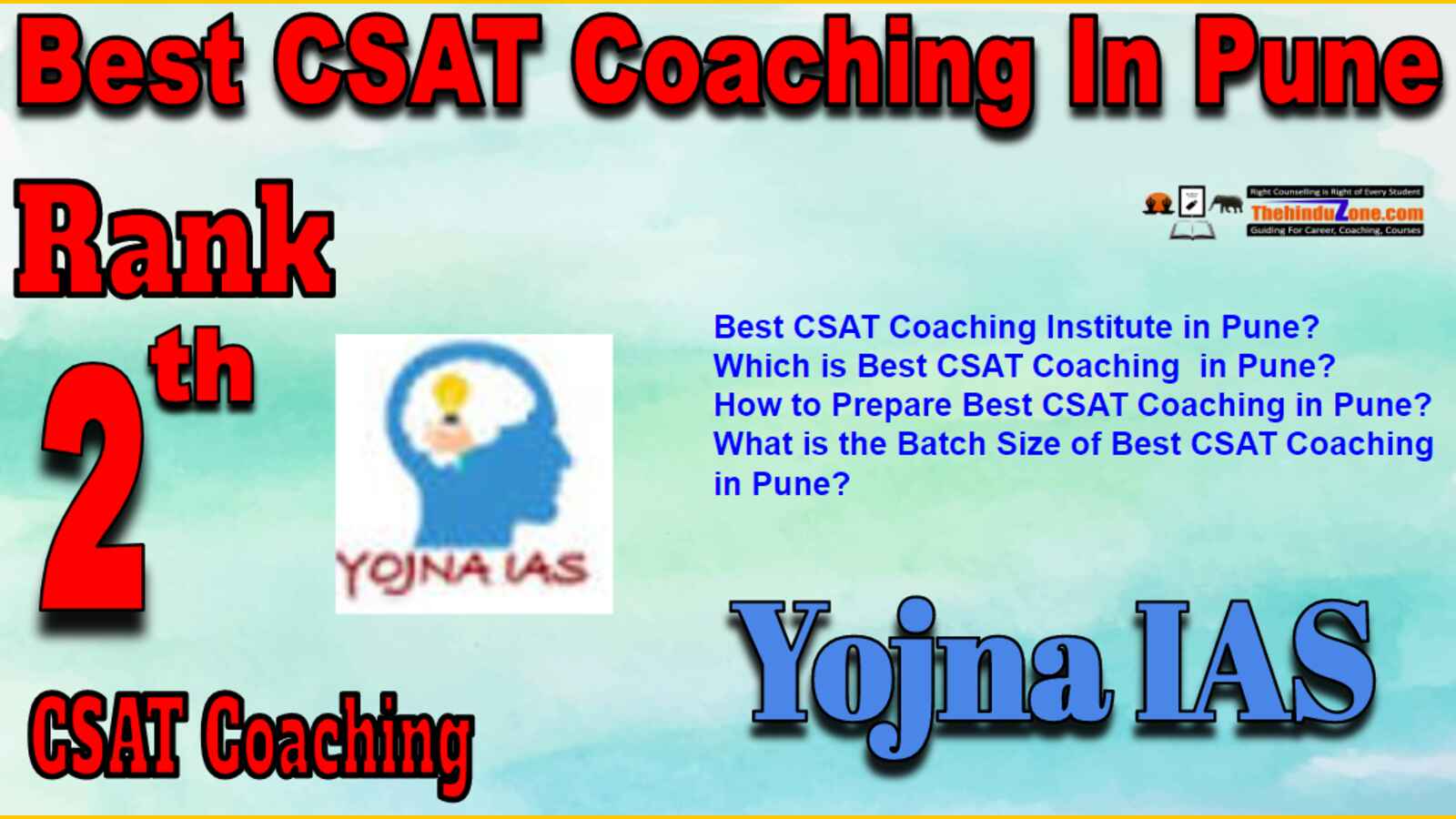 Rank 2 Best CSAT Coaching In Pune