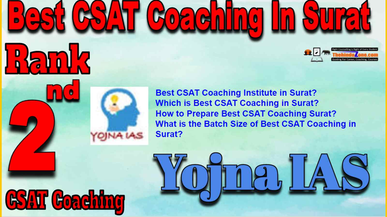 Rank 2 Best CSAT Coaching In Surat