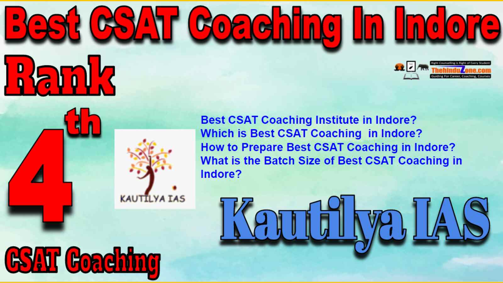 Rank 4 Best CSAT Coaching In Indore