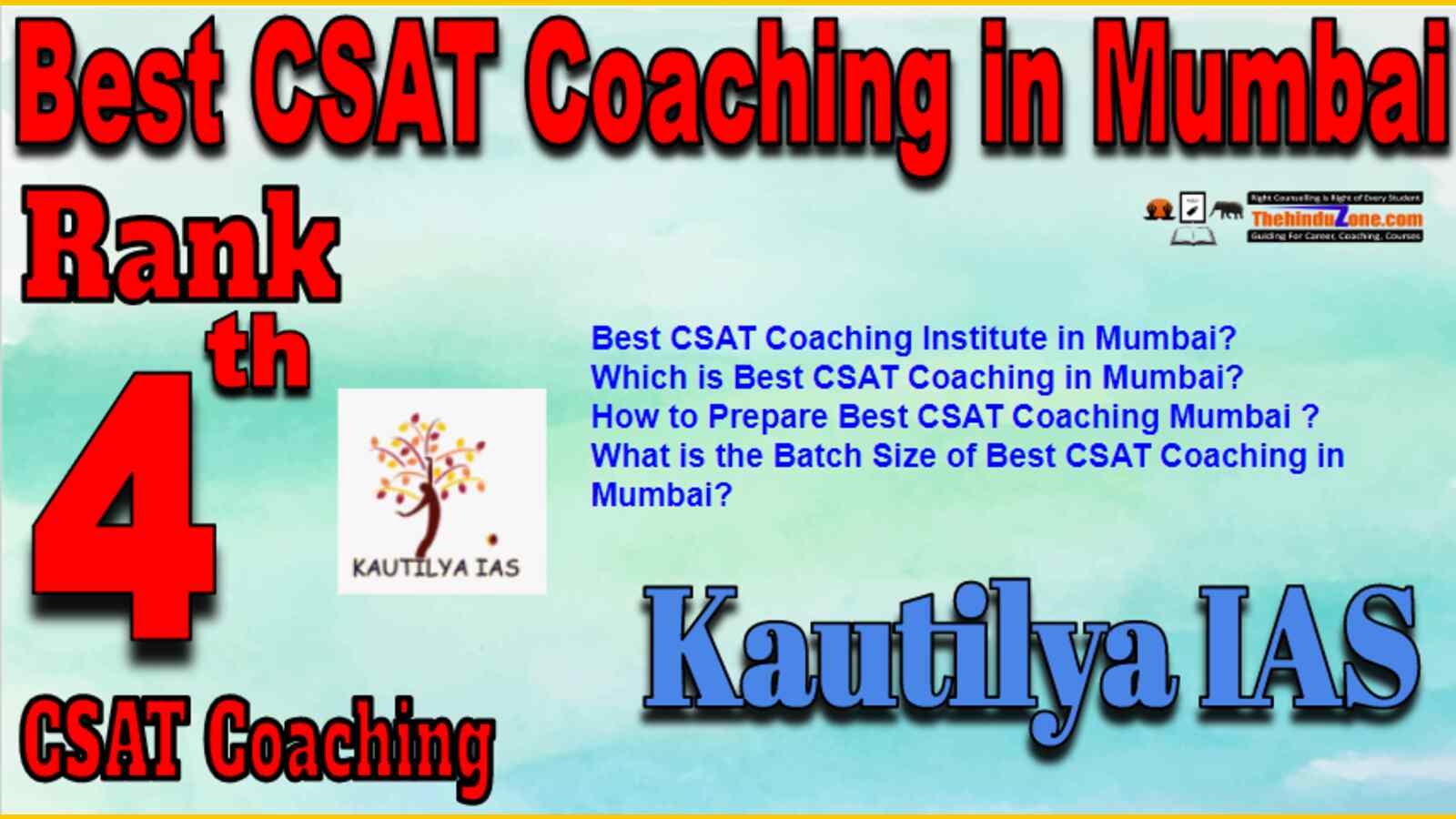 Rank 4 Best CSAT Coaching In Mumbai
