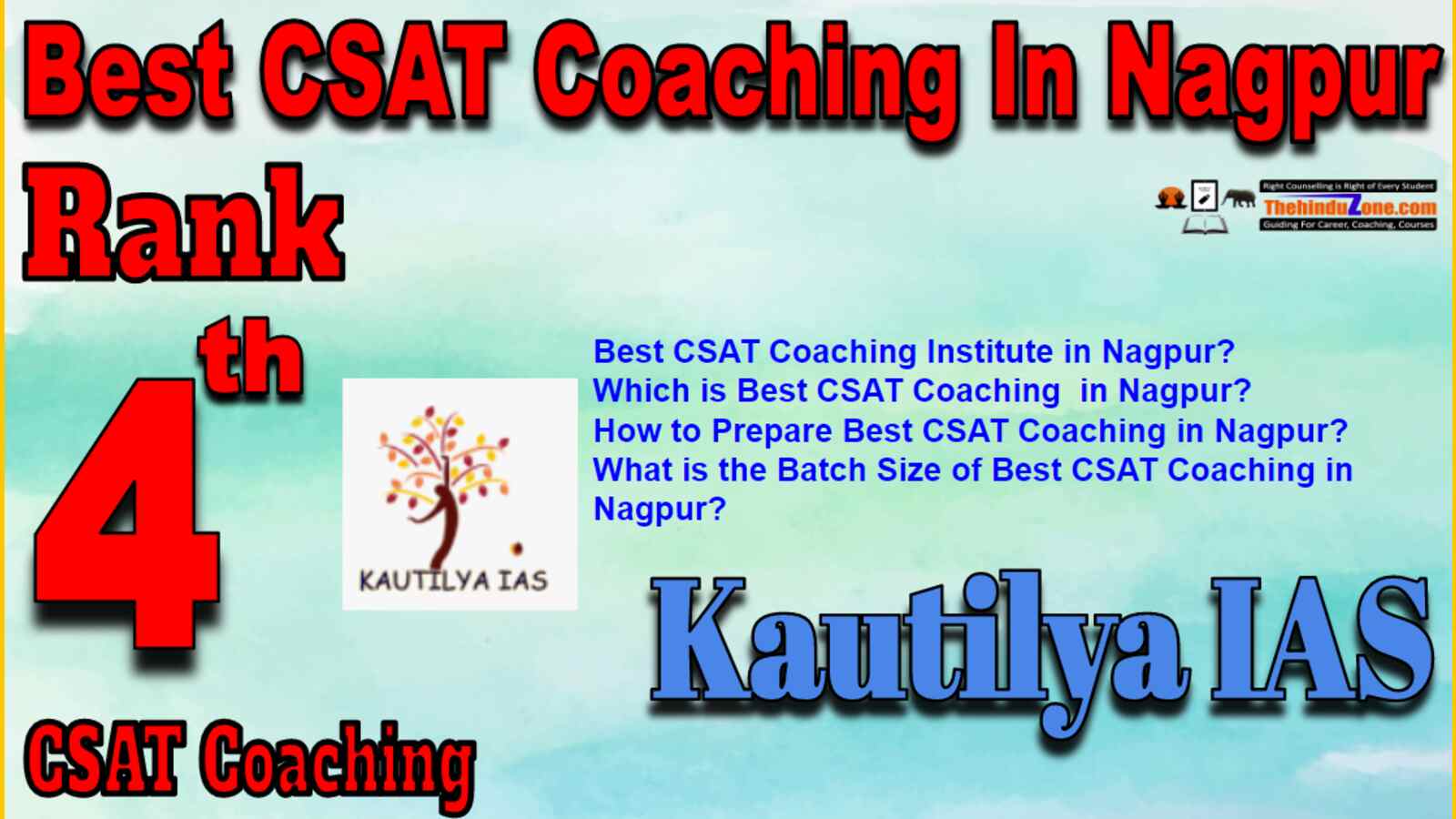 Rank 4 Best CSAT Coaching In Nagpur
