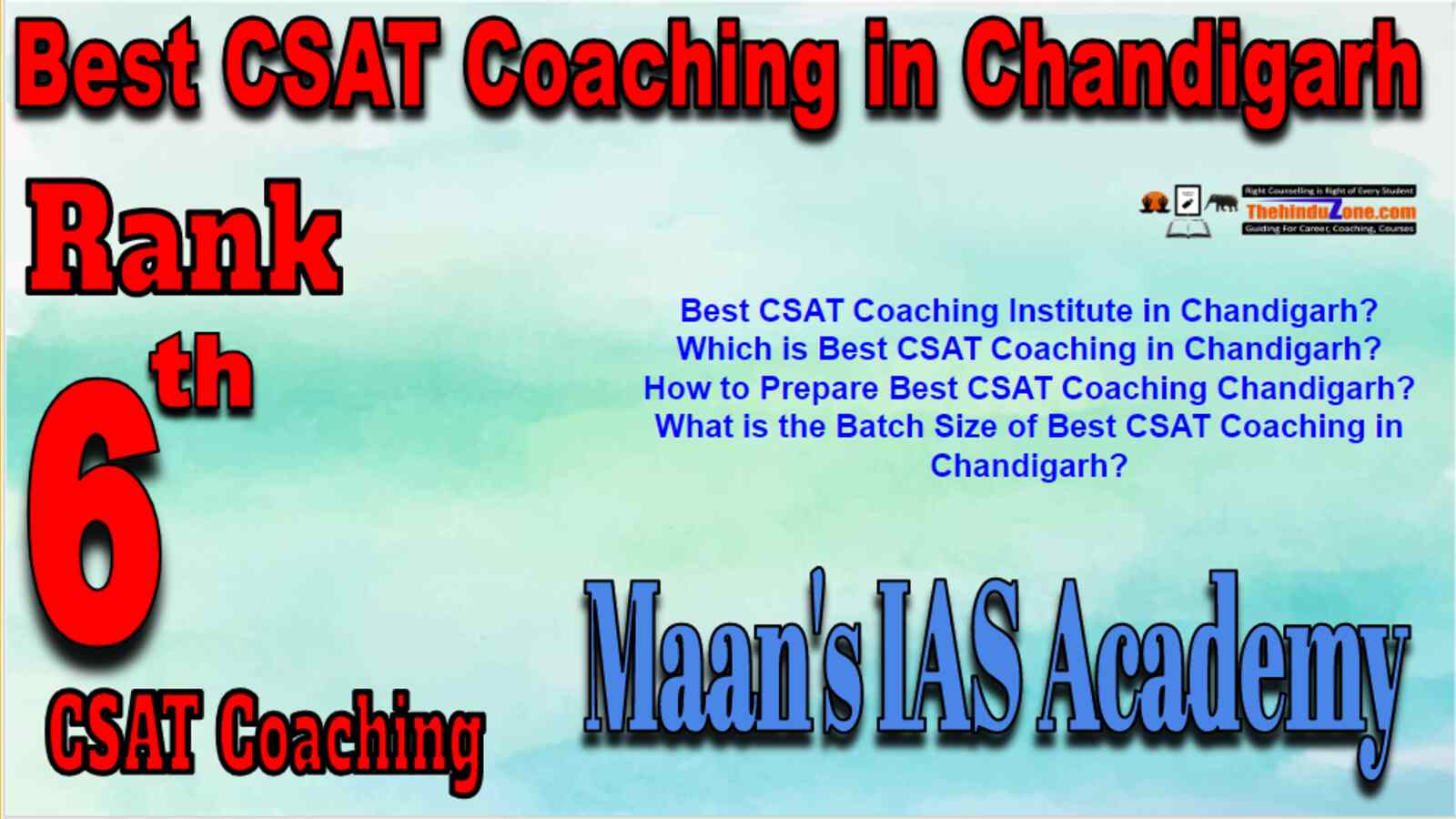 Rank 6 Best CSAT Coaching In Chandigarh