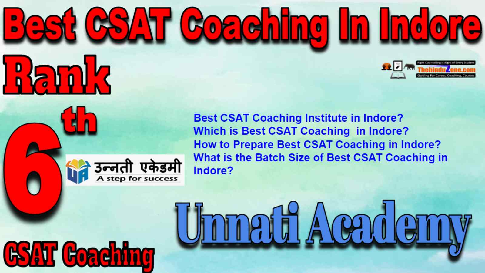 Rank 6 Best CSAT Coaching In Indore
