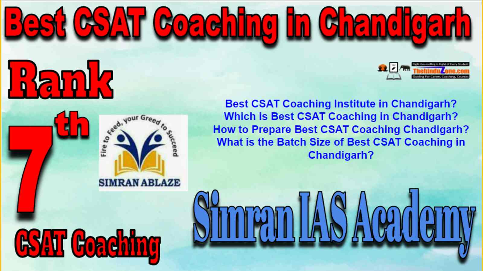 Rank 7 Best CSAT Coaching In Chandigarh