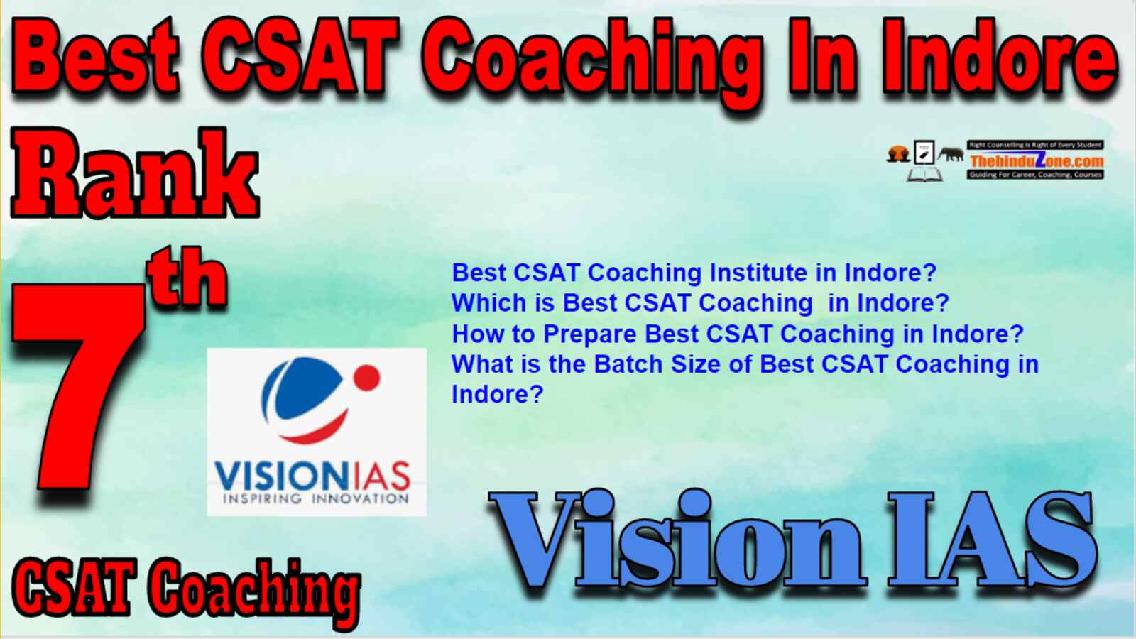 Rank 7 Best CSAT Coaching In Indore