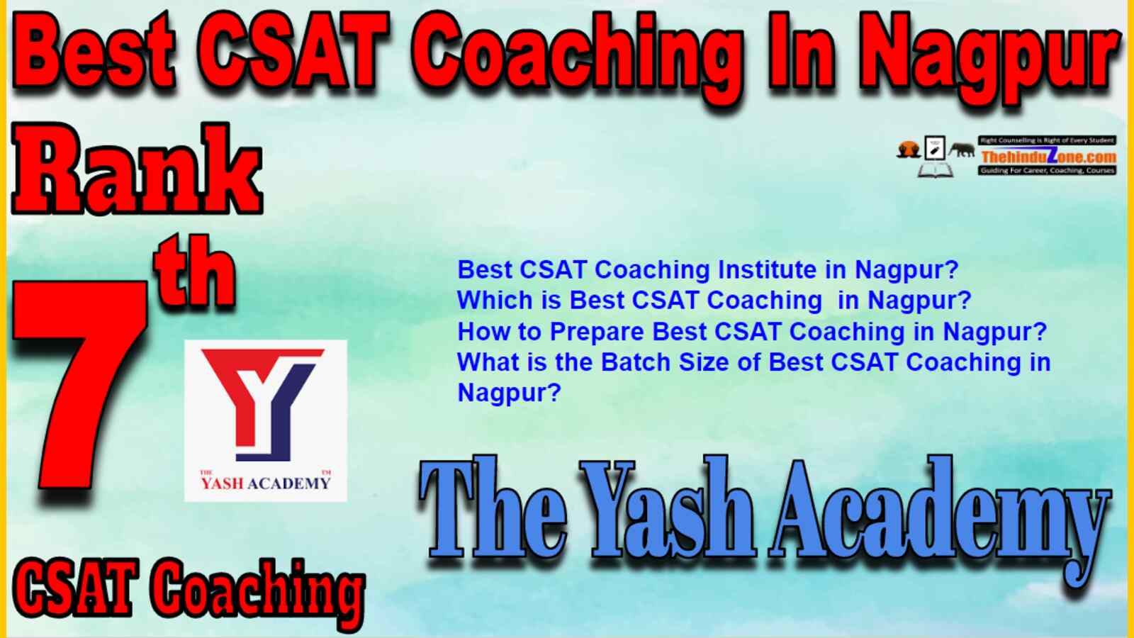 Rank 7 Best CSAT Coaching In Nagpur