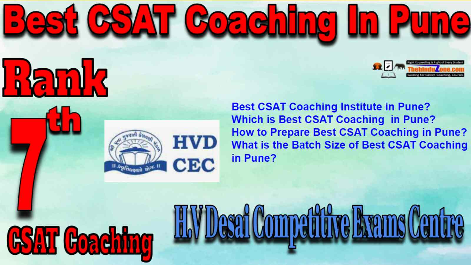 Rank 7 Best CSAT Coaching In Pune