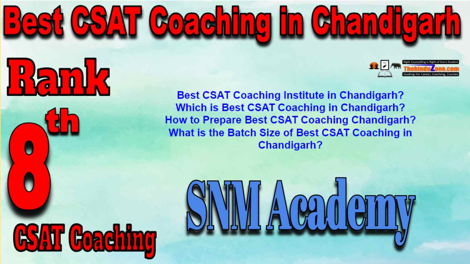 Rank 8 Best CSAT Coaching In Chandigarh