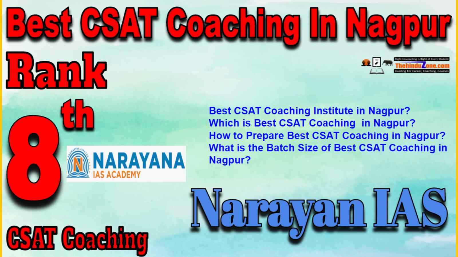 Rank 8 Best CSAT Coaching In Nagpur