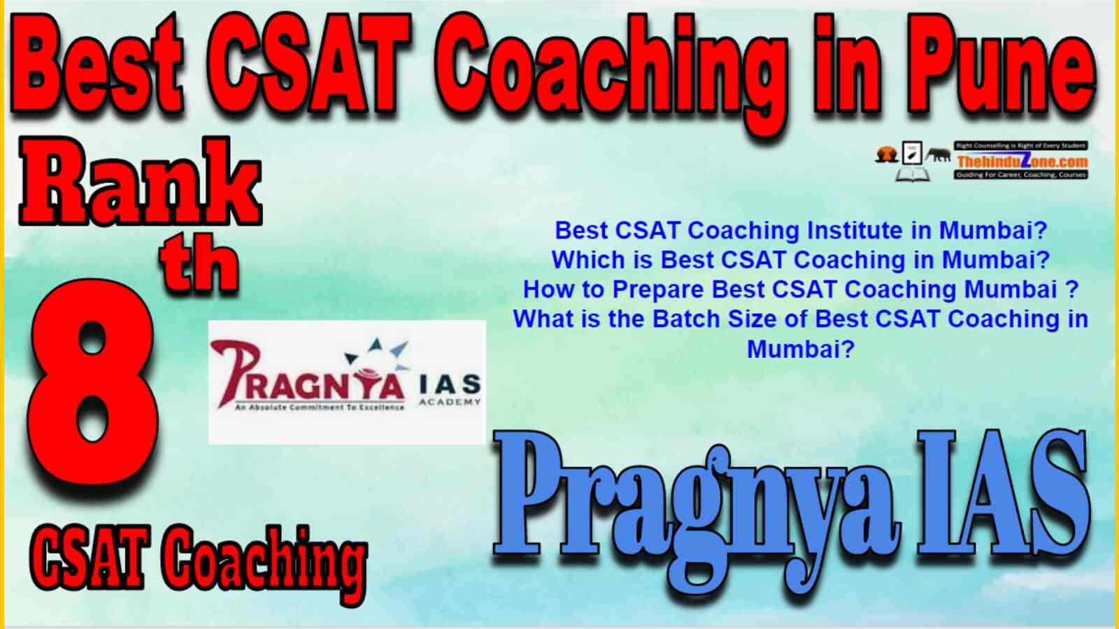 Rank 8 Best CSAT Coaching In Pune