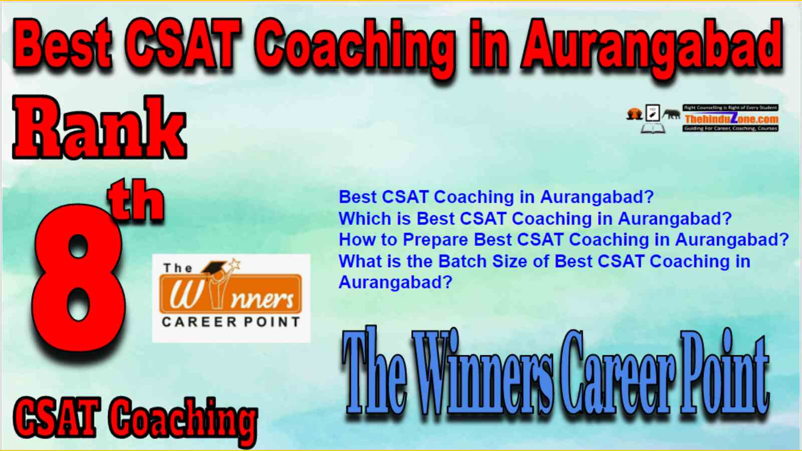 Rank 8 Best CSAT Coaching in Aurangabad
