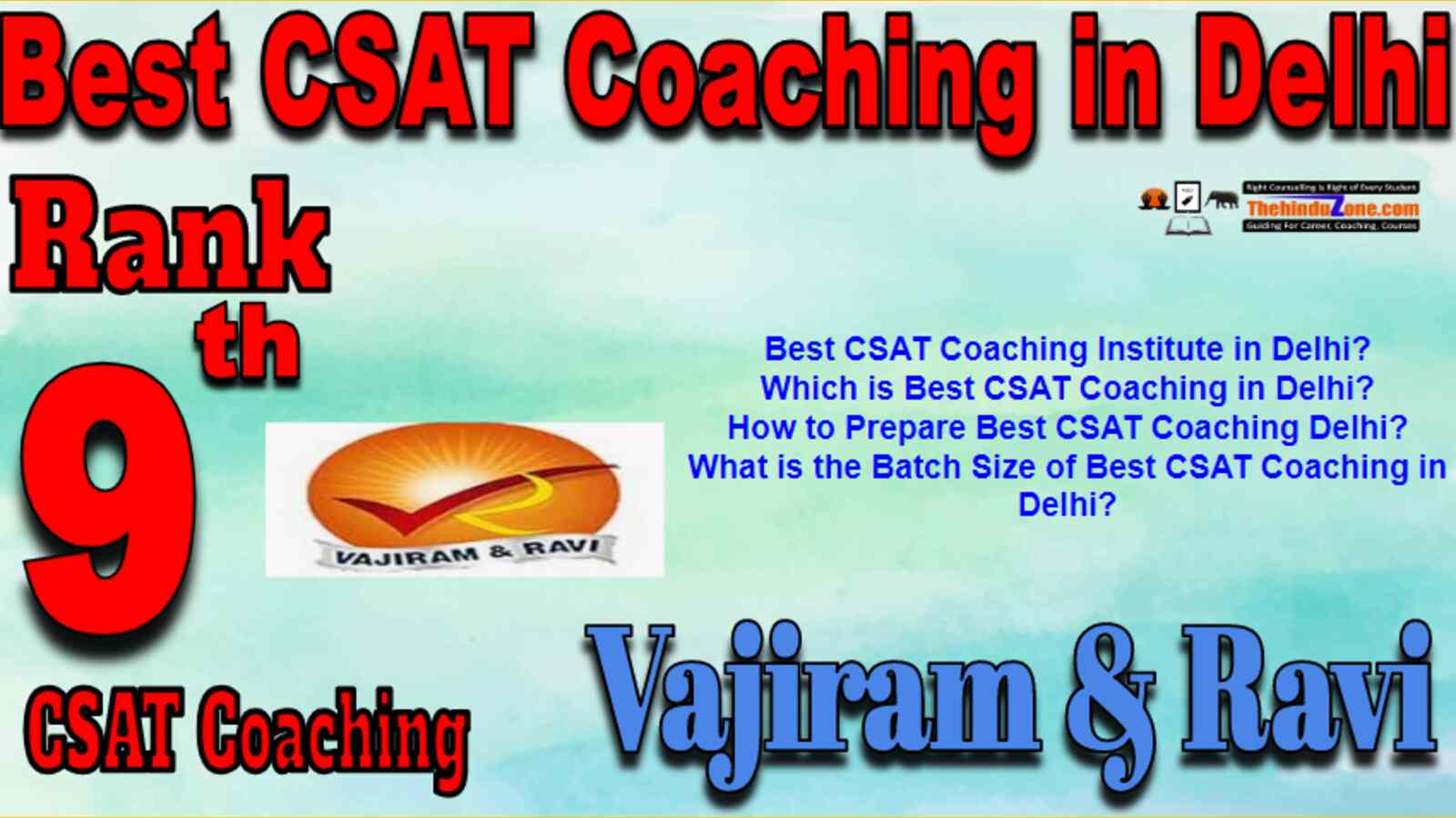 Rank 9 Best CSAT Coaching In Delhi