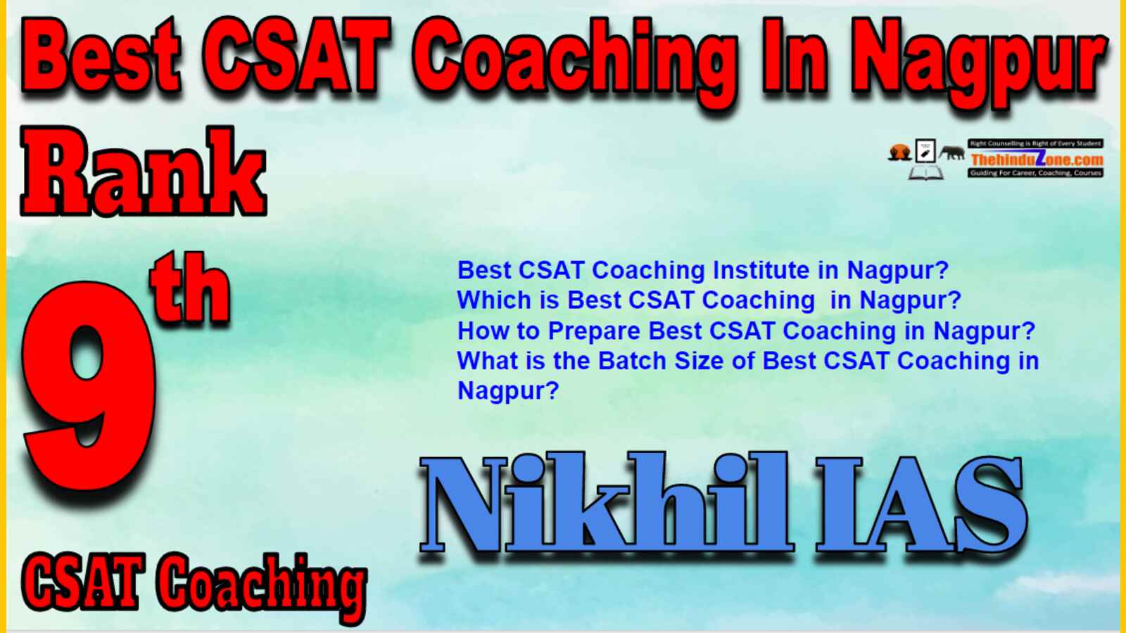 Rank 9 Best CSAT Coaching In Nagpur