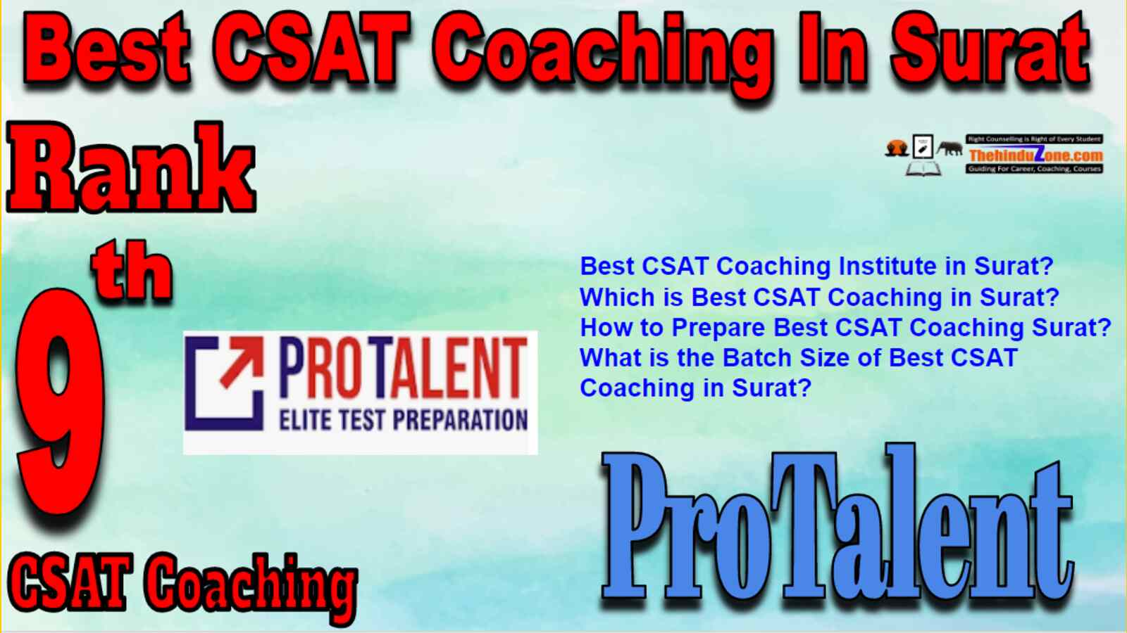 Rank 9 Best CSAT Coaching In Surat