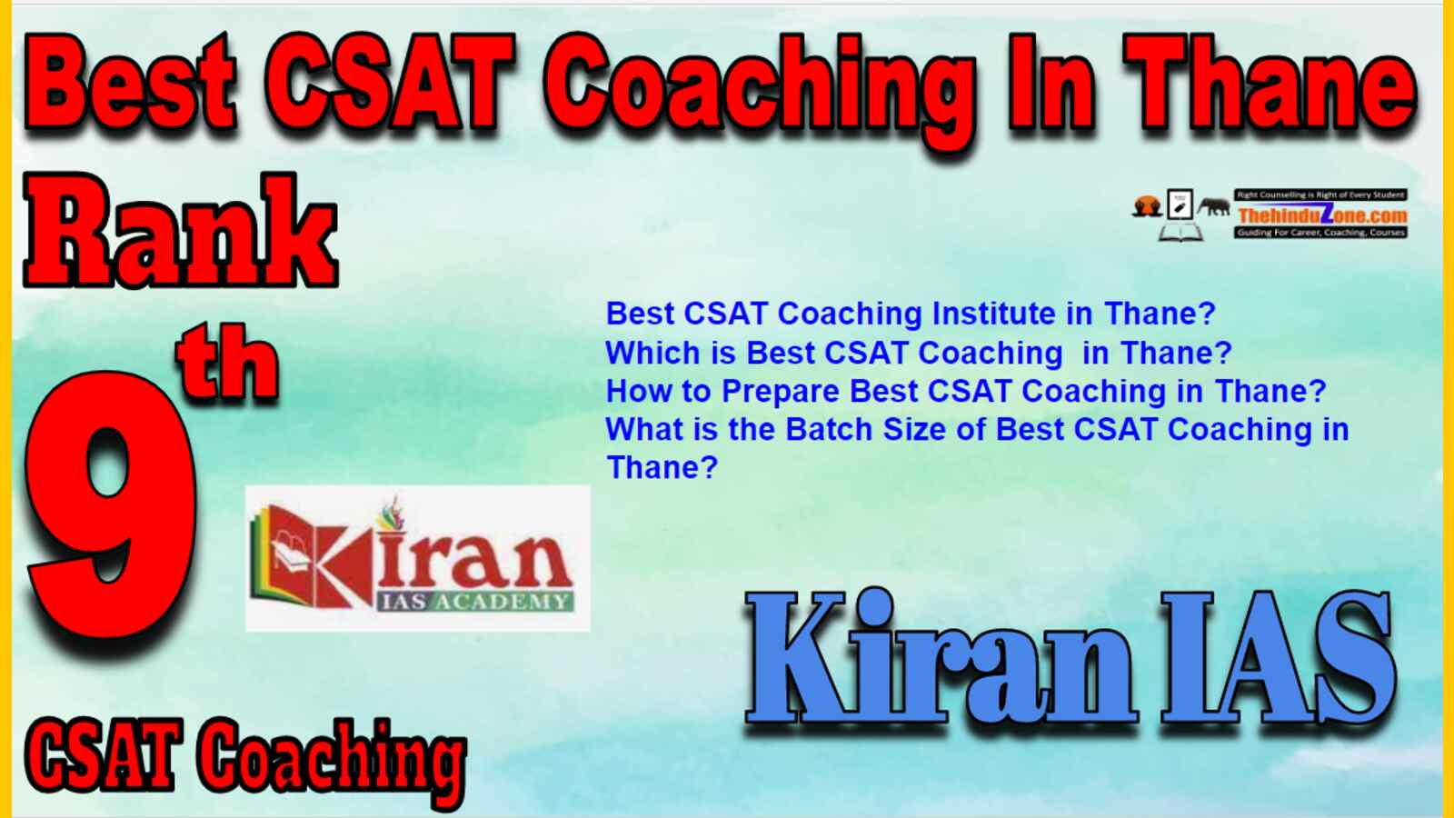 Rank 9 Best CSAT Coaching In Thane