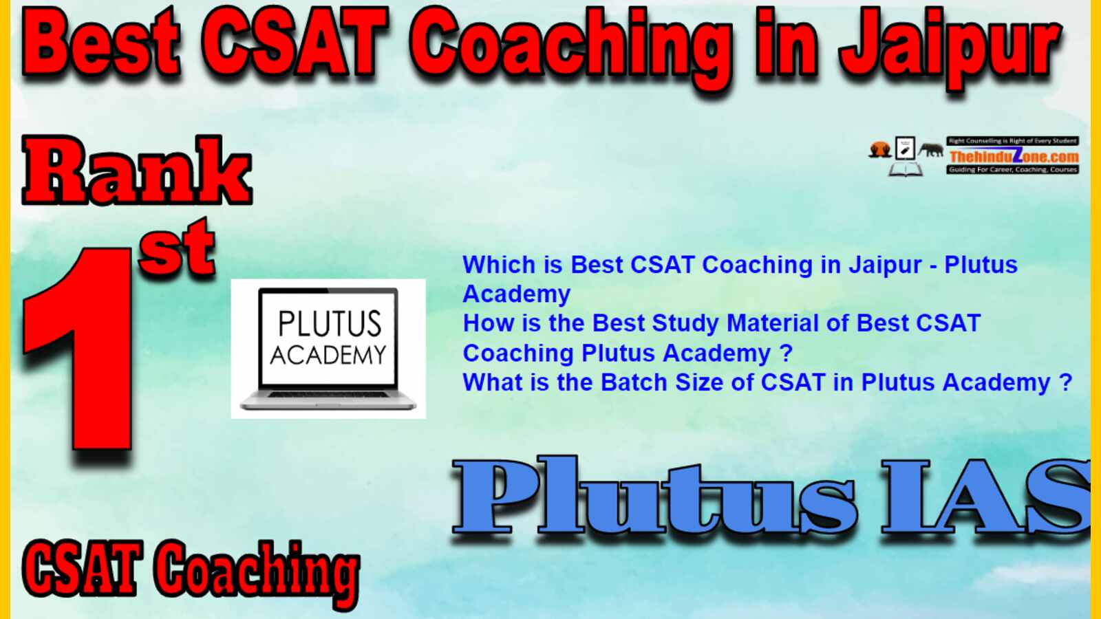 Rank 1 Best CSAT Coaching In Jaipur
