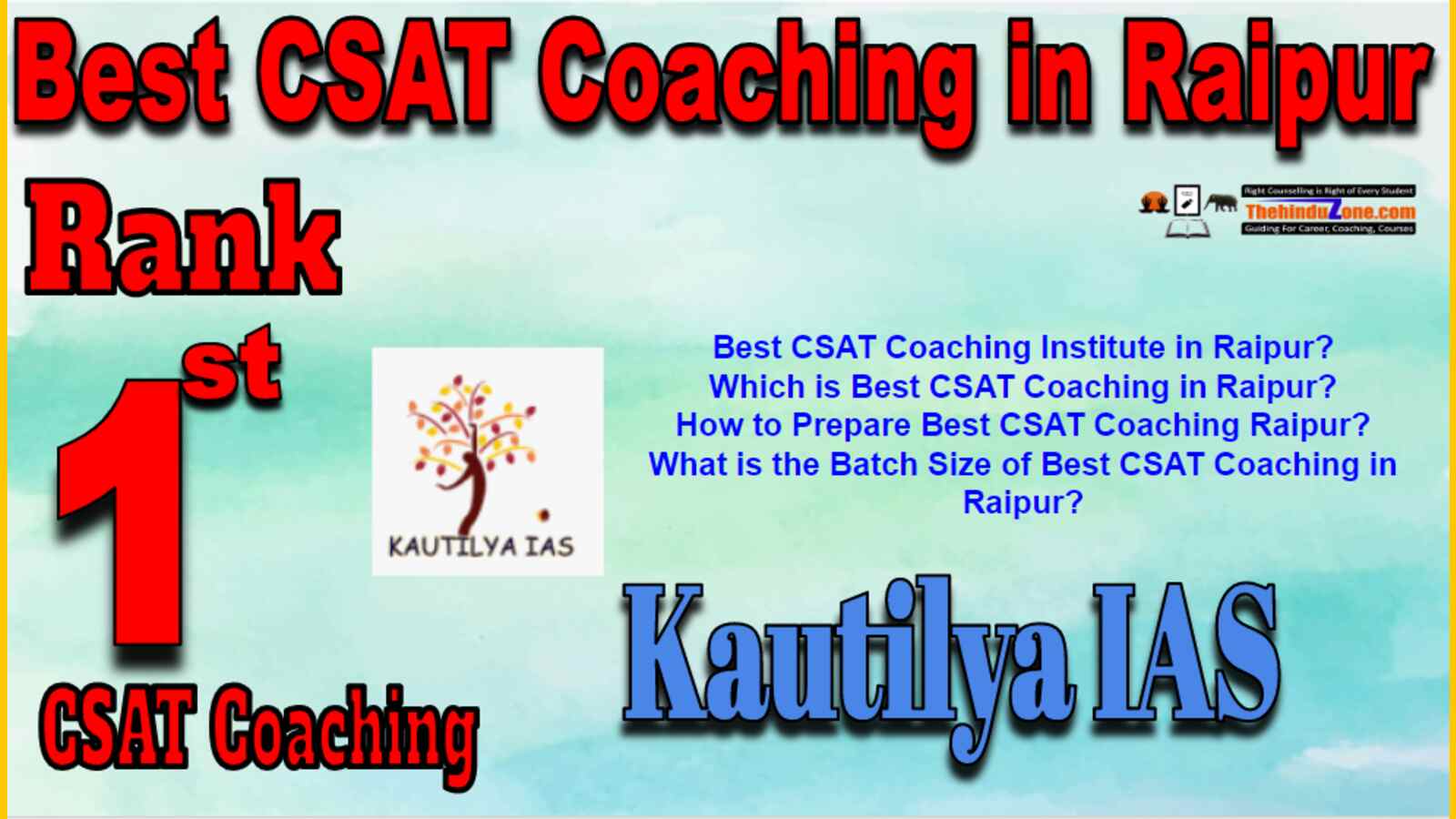 Rank 1 Best CSAT Coaching In Raipur