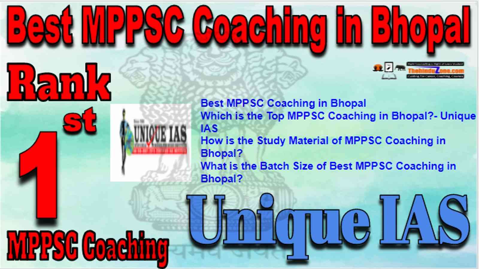 Rank 1 Best MPPSC Coaching in Bhopal