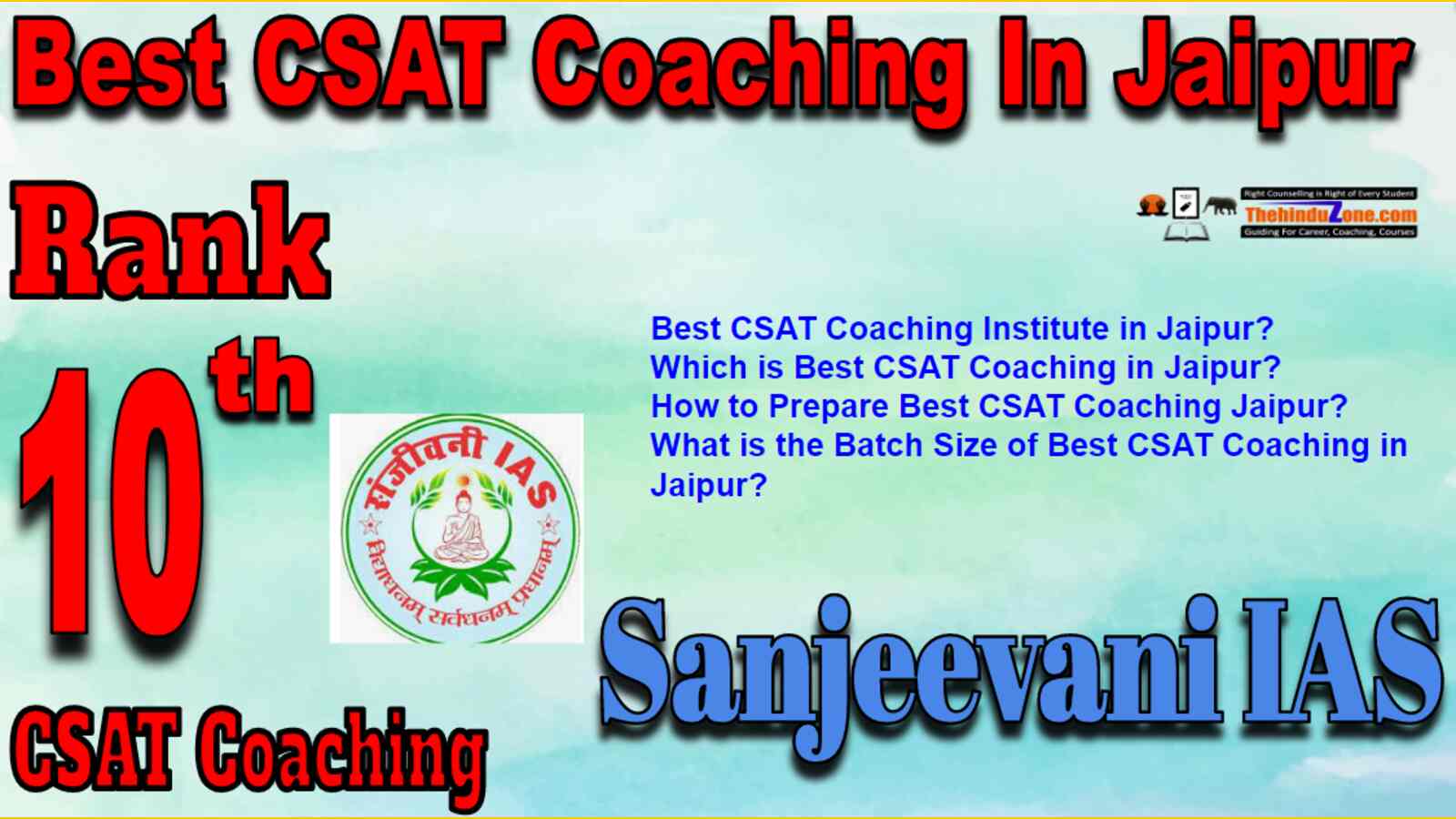 Rank 10 Best CSAT Coaching In Jaipur