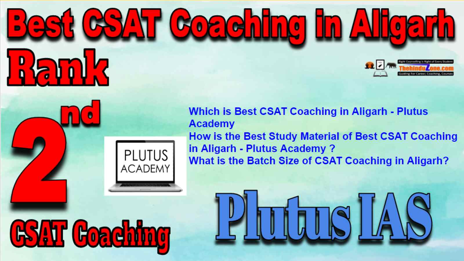 Rank 2 Best CSAT Coaching In Aligarh