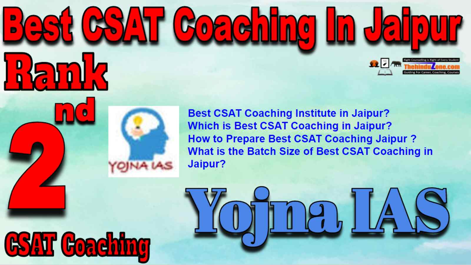 Rank 2 Best CSAT Coaching In Jaipur