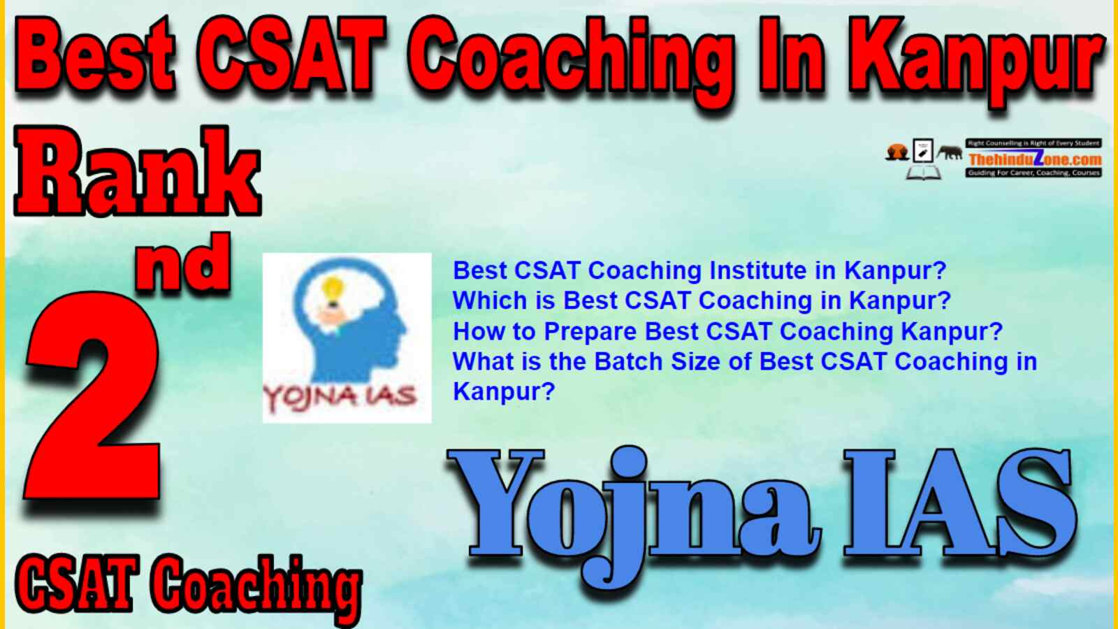 Rank 2 Best CSAT Coaching In Kanpur