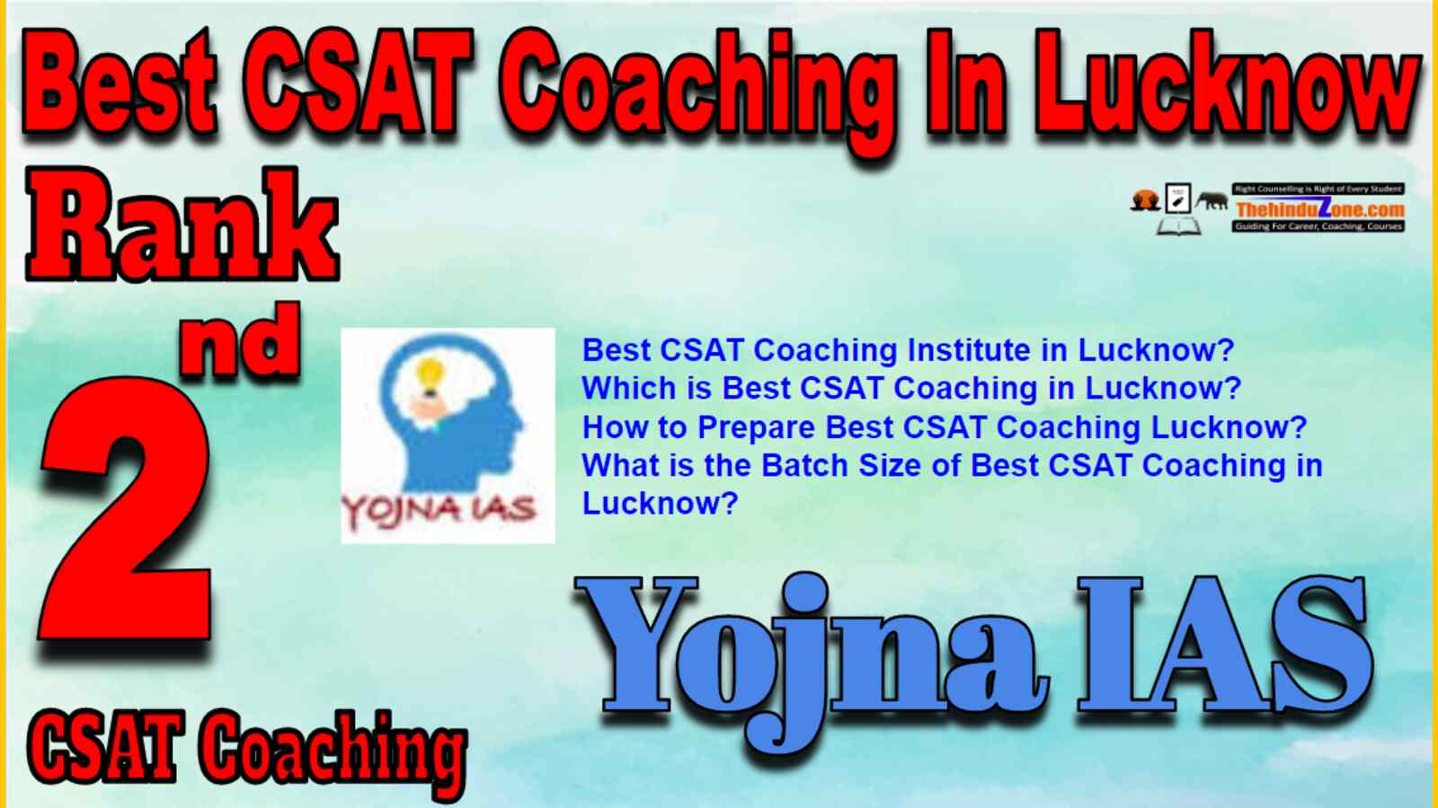 Rank 2 Best CSAT Coaching In Lucknow